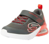 Skechers, Sneaker Bambini e Ragazzi, Charcoal Textile Synthetic Red Trim, 28 EU