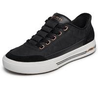 Skechers Donna Arch Fit Arcade Cuddle Steps Slip-in ALLENATRICE, Black Nylon Duraleather Suede, 37 EU
