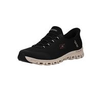 Skechers Glide-Step-Vibey - Sneaker da Donna, Senza Lacci, Mani libere, Bknt=Nero/Naturale, 35.5 EU