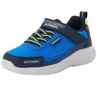 Skechers Sneaker Bounder 2.0 Bambino, Blu Navy Tessuto Sintetico Lime Trim, 12 UK Child