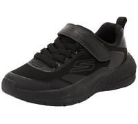 Skechers Sneaker da Bambina Microspec Advance Oasis Point, Nero Pu Multi Mesh, 13.5 UK Child