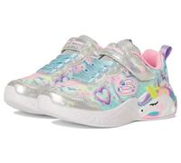 SKECHERS Sneaker da bambina Unicorn Dreams, Argento/Multicolore, 11.5 Little Kid