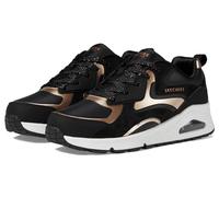 Skechers Uno Gen1 Color Surge, Scarpe da Ginnastica, Nero Oro Rosa, 37.5 EU