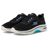 Skechers Women's Go Walk Arch Fit 2.0 Shoes, Multicolore, Nero, 39 EU