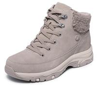 Skechers Sneaker da Donna Trego Snow Breeze, Sherpa Scamosciato Tortora, 36 EU