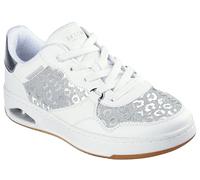 Skechers Sneaker da donna Uno Ctl-Shiny Safari, Bianco/Slvr, 39.5 EU