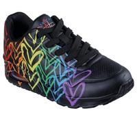 Skechers Sneaker da Donna Uno-Full of Love, Nero/Multicolore, 41 EU