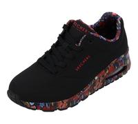 Skechers Sneaker da donna Uno-Majestic Garden, nero/multicolore, 36 EU