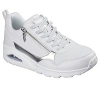 Skechers Sneaker da Donna Uno Metallic Sliders, Bianco, 38 EU
