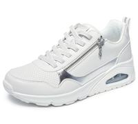 Skechers Sneaker da Donna Uno Metallic Sliders, Bianco, 39 EU