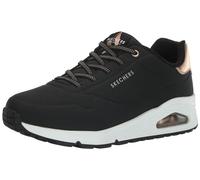 Skechers Sneaker da donna Uno-Shimmer Away, Nero/Bianco, 38.5 EU