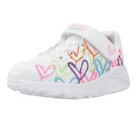 Skechers Sneakers da ragazza Uno Lite Love Levitate Goldcrown 2 Bianco Taglia 25