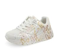 Skechers Sneaker da Ragazza Uno Lite Metallic LoveSneaker, Multicolore Naturale., 4 UK