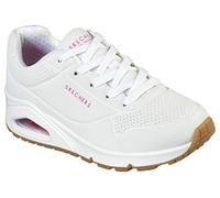 Skechers Sneaker da Ragazza Uno Stand On Air, Bianco Rosa, 5.5 Big Kid