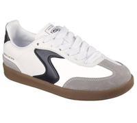 Skechers Bambino Hotshot - Junior Varsity Sneaker in Bianco/Nero, Taglia 28.5
