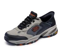 Skechers Sneaker da Uomo 237445-nvbk, Colore: Grigio Talpa e Nero., 9 UK Wide