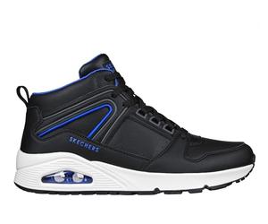 Skechers Sneaker da Uomo 47.5 EU Nero/Bianco Uno Keep Close Air-Cooled Memory Foam Comfort, Sneaker visibili, Ammortizzazione dell'Aria per Il Tempo Libero