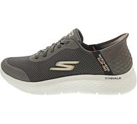 Skechers Scarpe da Ginnastica Uomo Go Walk Flex Up Hands Free Slip-ins, Marrone, 47.5 EU