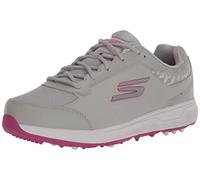 Skechers Sneaker da uomo Prime Relaxed Fit Spikeless Scarpe da golf, Grigio/Rosa, 41.5 EU