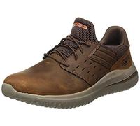 Skechers Uomo Delson 3.0 - Ezra Shoes in Marrone, Taglia 41 Wide