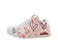 Skechers Sneaker Donna Uno Spread The Love, Bianco Wcrl, 37 EU