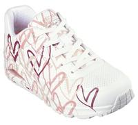 Skechers Sneaker Donna Uno Spread The Love, Bianco Wcrl, 40 EU
