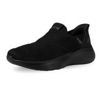 Skechers Sneaker Infinity da Donna Senza Lacci, Senza Lacci, Finiture Sintetiche in Tessuto Nero, 39.5 EU