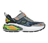Skechers Bambini e Ragazzi Mega-Craft 4K Sneaker, Charcoal Synthetic Textile Black, Lime, 30 EU