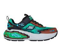 Skechers Bambino Mega-Craft 4K Sneaker in Marrone/Multicolore, Taglia 28, Lavabile in lavatrice