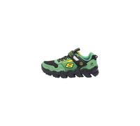 Skechers Mega-Flex Lite - Scarpe da Ginnastica da Ragazzo, Colore Verde e Nero, Sintetico/Tessuto/Giallo TR, 42