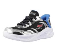 Skechers Sneaker Meteor-lgiht-Brisk-b da ragazzo, Argento/nero., 1.5 Little Kid