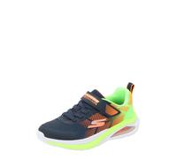 Skechers MICROSPEC Max Velocity - Scarpe da Ginnastica da Ragazzo, in Tessuto Sintetico/Lime e Bordo Arancione, Taglia 42