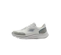 Skechers Sneaker Piemonte Go Run Consistent 2.0 Donna, Tessuto Bianco Sporco Verde Acqua Trim, 41 EU