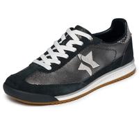 Skechers Sneaker SKX 92 Perfectly SHIMMERED da Donna, Nero Argento, Taglia 40