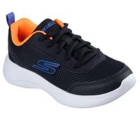 Skechers Sneaker Sky-Flex da Bambino Selectors, Nero Tessile Nero Sintetico Blu Trim, 13 UK Child