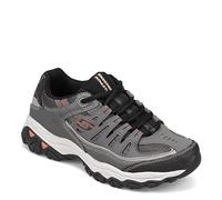 Skechers Sneaker Sport Afterburn - Schiuma con Lacci, Grigio Carbone., 48.5 EU
