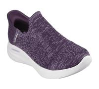 Skechers Sneaker Sportive Relaxed Fit Donna, Finiture Viola Scuro in Maglia Viola, 41 EU