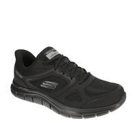 Skechers Sneaker Track Ezral Uomo, Pelle Nera Mesh Pu, 41.5 EU