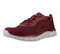 Skechers Sneaker Track Glendor Uomo, Borgogna Knit P, 41 EU