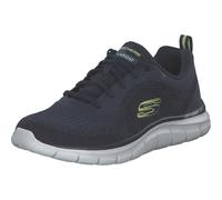 Skechers Sneaker Track Glendor Uomo, Navy Knit Lime Pu, 43 EU