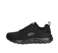 Skechers Track Leshur, Scarpe da Ginnastica Uomo, Rete Sintetica Nera, 42.5 EU