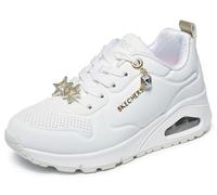 Skechers Sneaker Uno Gen1 Bambina, bianco/oro, 6.5 Big Kid