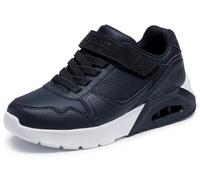 Skechers Sneaker Uno Lite 2.0 Pillar Duo Bambino, Finitura Nera Sintetica Nera, 11 UK Child