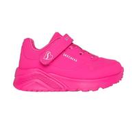 Skechers Sneaker Uno Lite Bambina, Finiture Sintetiche Rosa Shocking, 4 UK Child