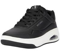 Skechers Sneaker Uomo Uno Court, Maglia Duraleather Nera, 45 EU