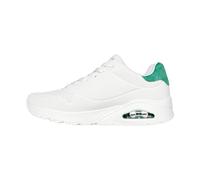 Skechers Sneaker Uomo Uno Suited on Air, Camoscio Bianco Durabuck Verde, 45.5 EU