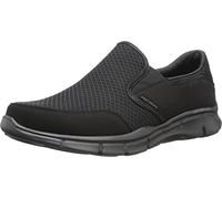 Skechers Sneakers Basse da Uomo Equalizer, Nero, 9.5 UK X-Wide