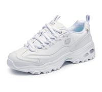 Skechers, D'Lites Me Time, scarpe da ginnastica da donna, alla moda, 11931EW, Bianco