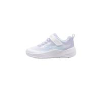 Skechers Sneaker Microspec Advance Bambina, Bianco/Lavanda, 3 Little Kid