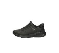 Skechers Uno Lite Floating Steps Trainer Uomo, Maglia Duraleather Nera, 41 EU